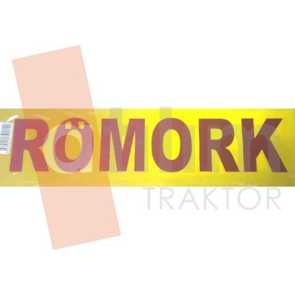 Römork Yazısı-Tek